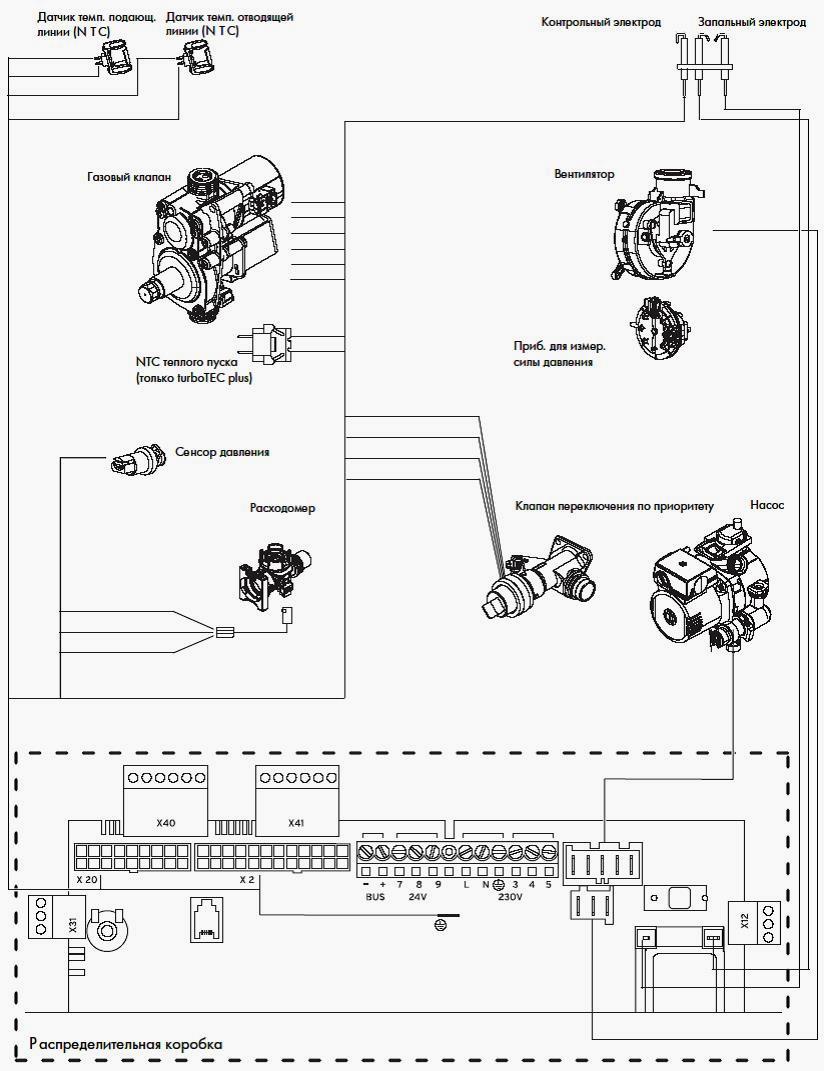 Схема подключения vaillant vr71